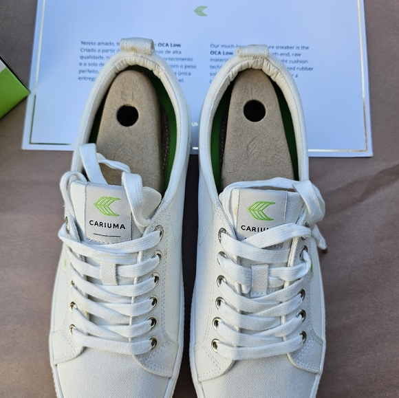 CARIUMA off white canvas sneakers, Size 11 Women, 9.5 Men OCA Low, NEW Unisex - Picture 2 of 8